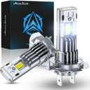 H7/H7LL Bulbs, 80000LM Brightest 20X Brighter, 1:1 Mini Size, 6500K Cool White, 1 Min Plug and Play, 80000H Lifespan, IP68 Waterproof, Pack of 2