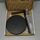 KES Bathroom Toilet Paper Holder Stand Modern Tissue Roll Holder SUS304 Stainless Steel Rustproof Freestanding 20.2" H, Matte Black BPH283S1-BK