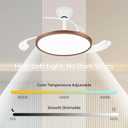 48'' Retractable Chandelier Ceiling Fan, White
app & remote control, dimmable 3CCT LED, 6-speed quiet DC motor, memory & timer. For living/bedroom/dining/home office