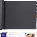 Leather Repair Patch Tape Kit, Self Adhesive Leather Repair for Furniture, Couch, Sofa, Car Seats, Office Chair, Vinyl Repair Kit.30inx16in (Dark Gray)