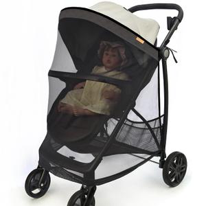 Stroller Sun Shade - Universal Stroller Sun Shade for Travel Strollers, Jogging Strollers; Baby and Toddler Travel Essential; Safely Blocks Up to 97% of UV, Easy to Install(Black)