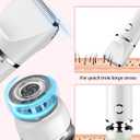 Cayzor Bikini Trimmer and Shaver Kit for Women - 2-in-1 Wet/Dry Electric Body Hair Trimmer Facial Hair Removal Cordless Waterproof Bikini Shaver Razor for Face Lip Chin Pubic Underarm Legs (White)
