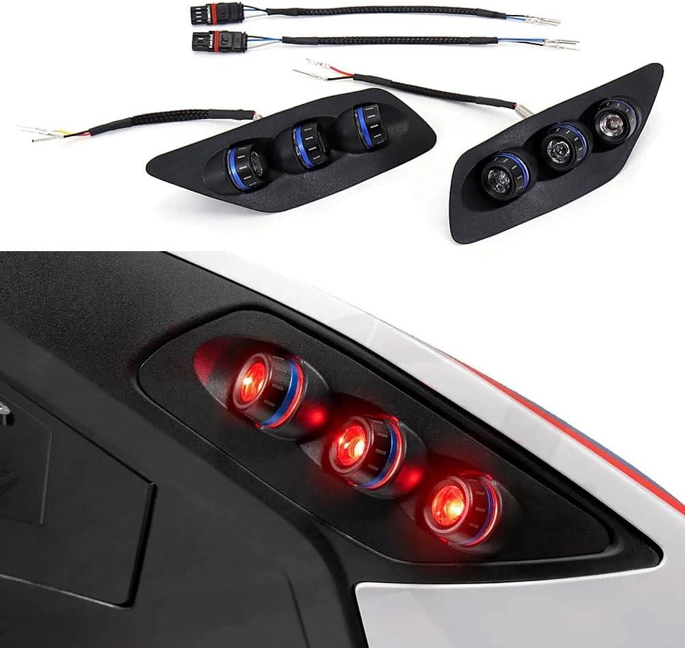 Motorcycle Rear Turn Signals LED Indicator Light Flasher For BMW S1000RR 2020-2022 Motorcycle Turning Signals Blinker Tail Light Replacement (Blue)
