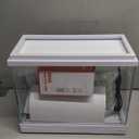 Vehipa Aquarium, 2.4 Gallon Betta Fish Tank with Heater, Humidifier 3 in 1 Pump - Filteration & Oxygenation & Circulation, Temperature Display, HD Glass, Timed 7-Color Lights