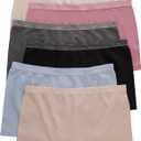 Hanes Women's Seamless Underwear Pack, Comfort Flex Fit Bikini Boyshort or Thong Panties, 6-Pack (Large)