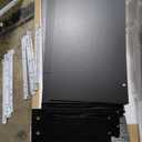 Modern 4 Drawer Dresser for Bedroom, Tall Bedroom Dresser with Large Drawer & Rose Gold Handles, Wooden Storage Organizer Cabinet Chest of Drawer for Closet, Living Room, Hallway, Black