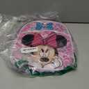 Disney Minnie Mouse Mini Backpack For Girls, Kids ~ 3 Pc Bundle With 12" Minnie School Bag, Water Bottle, Stickers, and More (Minnie Mouse School Supplies Set)