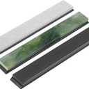 Premium Knife Sharpening Stones Set – 5000 Grit Black Stone, 8000 Grit White Natural Stone, 10000 Grit Green Natural Stone – Compatible with XARILK Sharpening Systems