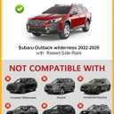 Tuyoung 330lbs Lockble Roof Rack Cross Bars Compatible with Subaru Outback Wilderness 2022-2026 (Only Fit Wilderness), All Aluminum Heavy Duty Crossbars Rooftop Kayak Luggage Racks