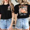 Halloween Party Shirt Woman Magical Halloween Shirts Boo Tshirt Pumpkin Print Tees Casual Vacation Short Sleeve Tops (Black, XXL)