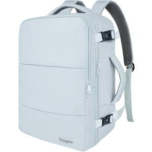 Taygeer Carry On Backpack, 35l Travel Backpack for Women Airline Approved, Cute Underseat Personal Item Travel Bag With Shoe Compartment, Casual Daypack Gifts for Friend Hiking Outdoor Weekend,Blue