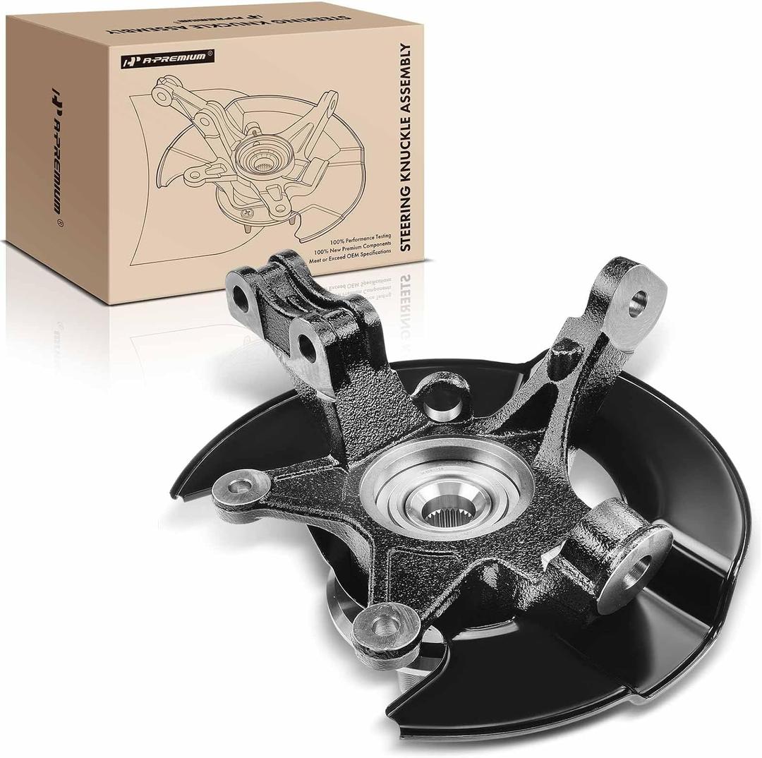 A-Premium Front Right Steering Knuckle & Wheel Bearing Hub Assembly Compatible with Honda Pilot 2003 2004, 3.5L, Passenger Side A-Premium Front Right Steering Knuckle & Wheel Bearing Hub Assembly Compatible with Honda Pilot 2003 2004, 3.5L, Passenger Side