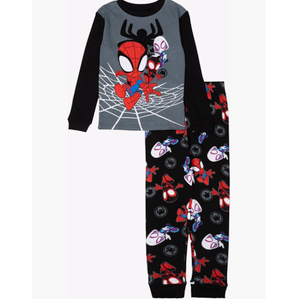 Marvel boys 2-piece Snug-fit Cotton Holiday Pajama Set, Soft & Cute for Kids (10, Spider Costume)