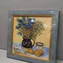 Textured Slate Blue 12x12 Picture Frame with Gold Inner Trim