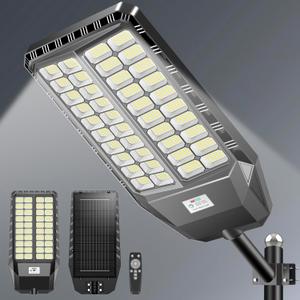 9000W Solar Lights Outdoor, Waterproof Commercial Solar Flood Lights Dusk to Dawn, Street Light Outdoor with Motion Sensor and Remote Control for Yard, Country