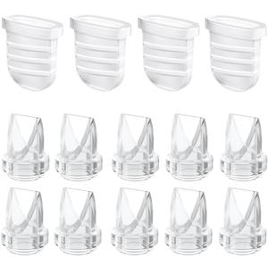12PCS Duckbill Valves Silicone Diaphragm Compatible with eufy S1 Pro S1 E10, Lansinoh Discreet Duo, NCVI NICEGREEN Nuliie Zooawa S32 Breast Pump Parts S32 Pump Replacement, for Lansinoh Pump Parts