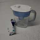 PUR Plus 7-Cup Water Filter Pitcher for Fridge, Cleaner, Great-tasting Water, Dishwasher Safe, Powerful Filtration, Change Light Indicator, LockFit Cap Design, White