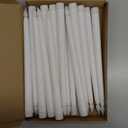 Treela 24 Pcs Flameless Taper Candles Battery Operated Bulk Fake Candles Light LED Candle Sticks Flickering Tapered for Easter Wedding Anniversary Decoration(Basic,11 Inch,White)