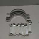 4 Pcs 6 Inch B Vent Wall Strap Round Gas Vent Pipe Strap Rigid Split Ring Hanger