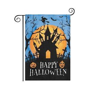 MWS Wholesale Combo Happy Halloween Sleeved w/Garden Stand Flag