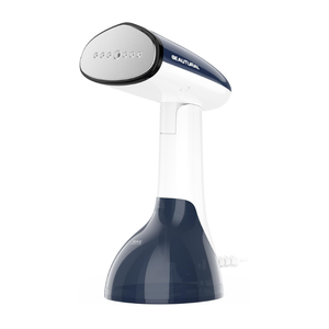 BEAUTURAL Steamer for Clothes, Portable Handheld Garment Fabric Wrinkles Remover, Aluminun Heating Plate, 35Second Fast Heatup, Large Detachable Water Tank (Only for 120V), Blue