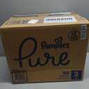 Pampers Pure Baby Diapers, Size 3 (16-28 lbs), 168, Up to 100% Leakproof, Premium Hypoallergenic Soft Diapers