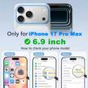 BENTOBEN Magnetic for iPhone 17 Pro Max Case 2025, [Compatible with MagSafe] Translucent Matte Slim Shockproof Anti-Slip Anti-Yellow Women Men Protective Phone Case for iPhone 17 Pro Max 6.9",Blue