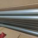 TONIAL 1 Inch Double Curtain Rods for Windows, 72 to 144 Inch, Silver