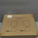 Set of 2 Ceramic Table Lamp for Bedroom, Small Table Lamp White Farmhouse Rustic Lamp Set Bedside Table Lamps for Nightstand Side Table Lamps for Living Room, 13.7IN