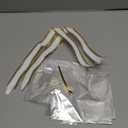 Colingmill 2 Pack Valentines Woven Baskets for Gifts Empty with Handle 9.4 x 5.9 x 3.9 Inch Small Holiday Basket with Bag and Ribbons Empty Organizer for Valentines Easter Wedding Birthday Gift(White)