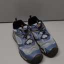 KEEN Unisex-Child Wanduro Low Height Waterproof Easy on Durable Hiking Sneakers (6 Big Kid, Vintage Indigo/Scarlet Ibis)