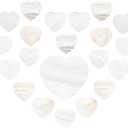 SUNNYCLUE 1 Box 20Pcs Heart Shape Shell Charms Freshwater Shell Pendants Seashell Love Jewellery Charm Accessories for DIY Earring Necklace Bracelet Jewellery Making Crafting