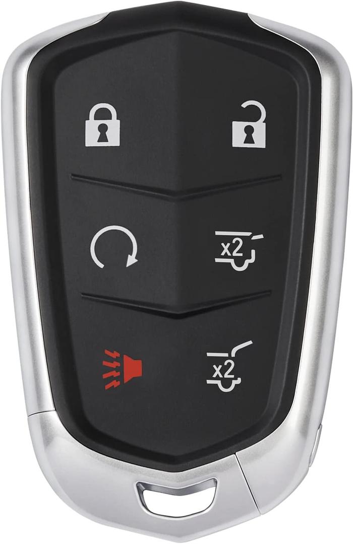 HelloAuto Key Fob Replacement Fit for Cadillac Escalade ESV 2015-2020, Proximity Smart Key Keyless Entry Remote Control Start for Cadillac Escalade (HYQ2AB, 13580812, 13594029s, 315MHZ)