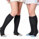 LEVSOX Thicker Bamboo Viscose Compression Socks 20-30 mmHg Cushioned (M)