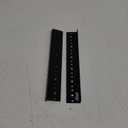 Tecmojo 6U Vertical Rack Rail Pair Kit DIY Rack Rails Kit, 12-24 Screws Included to Mount Equipment, Tapped Hole