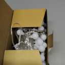 43FT 100LED Connectable Christmas Globe String Lights Indoor Outdoor - Red and White Fairy Lights Plug in with Remote & 8 Modes, Twinkle Light for Christmas Decorations Bedroom Room Tree Party