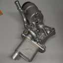 MITZONE Engine Oil Cooler Filter Housing Assembly Adapter Kit with Gaskets Cap Filter Insert Compatible with 2011-2018 1.4L Turbo Chevrolet Cruze Sonic Trax Buick Encore OE 55566784 650039 88179-91400 (55566784(Upgrade Aluminum))