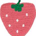 Jubilee Berry Sweet Crochet Coasters Set of 4 Assorted - W4.5 x H5in