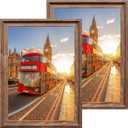 Rustic 18x24 Frame Vintage Brown Poster Frame 18x24, Walling Hanging 18 by 24 Frame, Set of 2