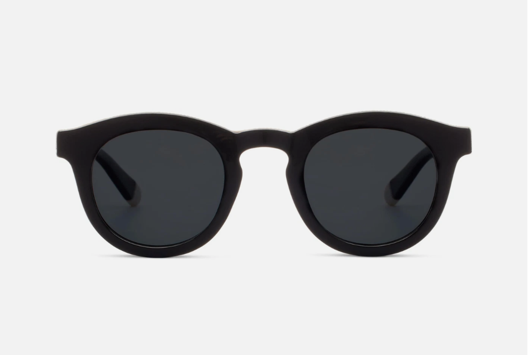 Women's Beverly Shores Reading Sunglasses Round, Black, +2.50