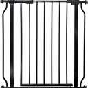 Pet Dog Gate, Extra Wide Safety Automatically Close Door, Expandable Indoor Barrier for Stairs Room Dividers, 74-265.9cm(Black,146~157.9cm)