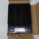 Taylor Glass Top Food Scale with Touch Controls, 11 lb Capacity, Sleek Black Design for Precision Food Measurement in Grams and Ounces