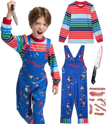 qnprt Toddler Halloween Costume 2025 Scary Costumes for Family Kids Boys Size 2