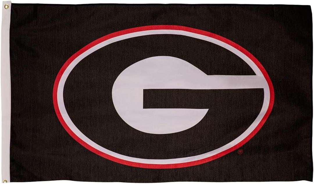 NCAA Georgia Bulldogs 3 x 5 Outdoor Flag Durable with Grommets | Heavy Duty Flag & Banner for Garden Patio | Indoor Wall Decor Flag for Room | Works with Flag Poles for Outside House