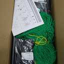 62" Hx62 L Cucumber Trellis for Raised Bed, U-Shape Garden Trellis for Climbing Plants Outdoor, Metal Arch Plant Support with Netting for Cucumbers, Beans, Tomatoes & Climbing Vegetables (Black)