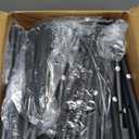 Hoctieon Large Laundry Cart with Wheels, 400L Heavy Duty Laundry Basket Organizer, Rolling Hamper Sorter for Clothes Storage, Industrial Dirty Clothes Hamper for Home & Hotel, Black (1 Section-400L)