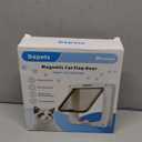 Depets Medium Cat Flap Door with 4 Way Lock (Outer Size 7.5" x 7.8"), Magnetic Pet Door Kit White, Weather-Resistant Cat Door for Cats & Doggy
