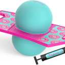 Flybar Pogo Trick Ball for Kids  Balance Bounce Board with Anti-Slip Deck  Pump Included - Indoor & Outdoor Toys for Boys and Girls Fun Way to Reduce Screen Time Supports up to 160 lbs  Ages 6+ (Donut)