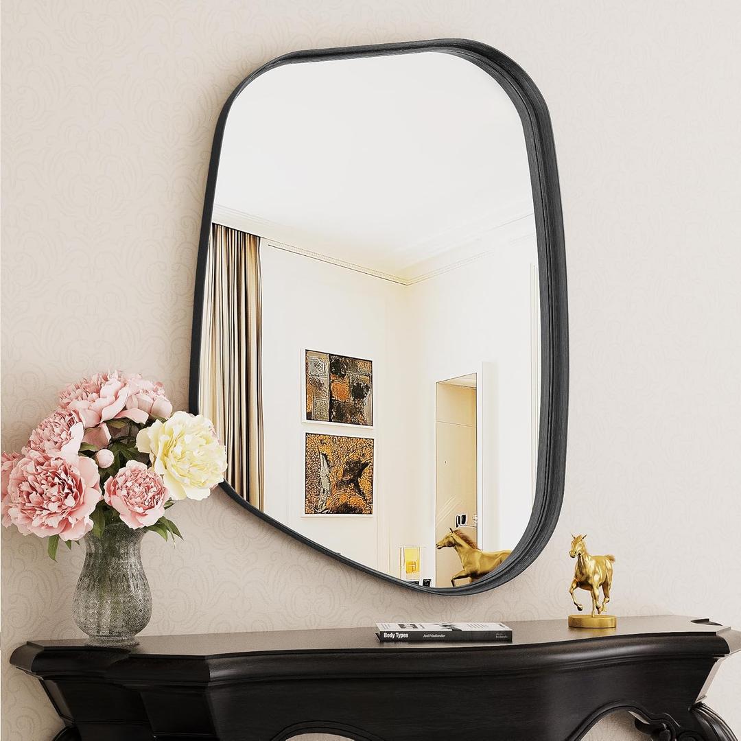 Irregular Wall Mirror 55"x28" Bathroom Mirror Asymmetrical Mirror