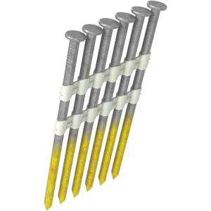 Grip-Rite GR0141M 3" x .131", 21-Degree Plastic Strip Round Head Framing Nails, Smooth Shank, Bright, 1M Plastic Tub (1000 Count)